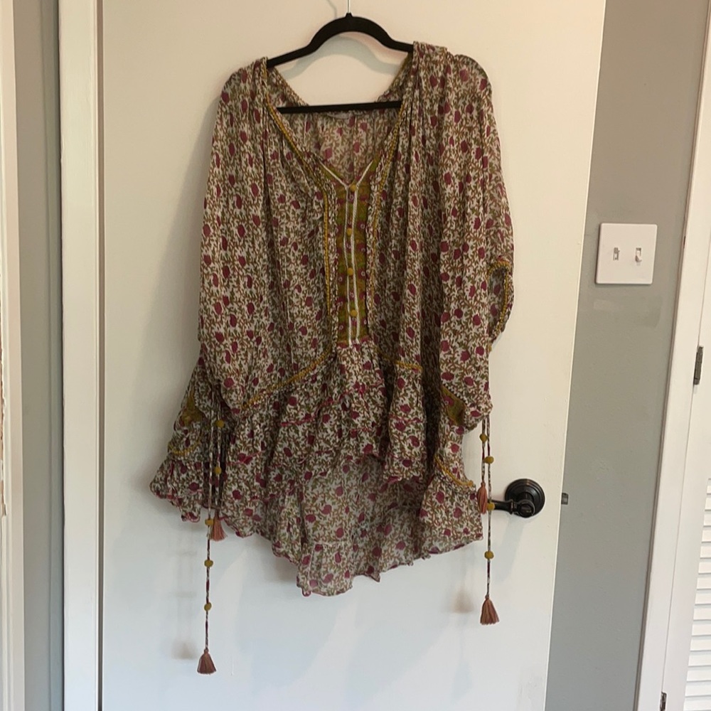 Poupette St. Barth Coverup Poncho Bobo one size